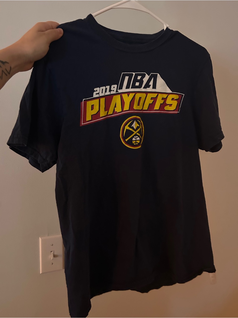 Fanatics Navy Nuggets 2019 Short-Sleeve Roster Tee